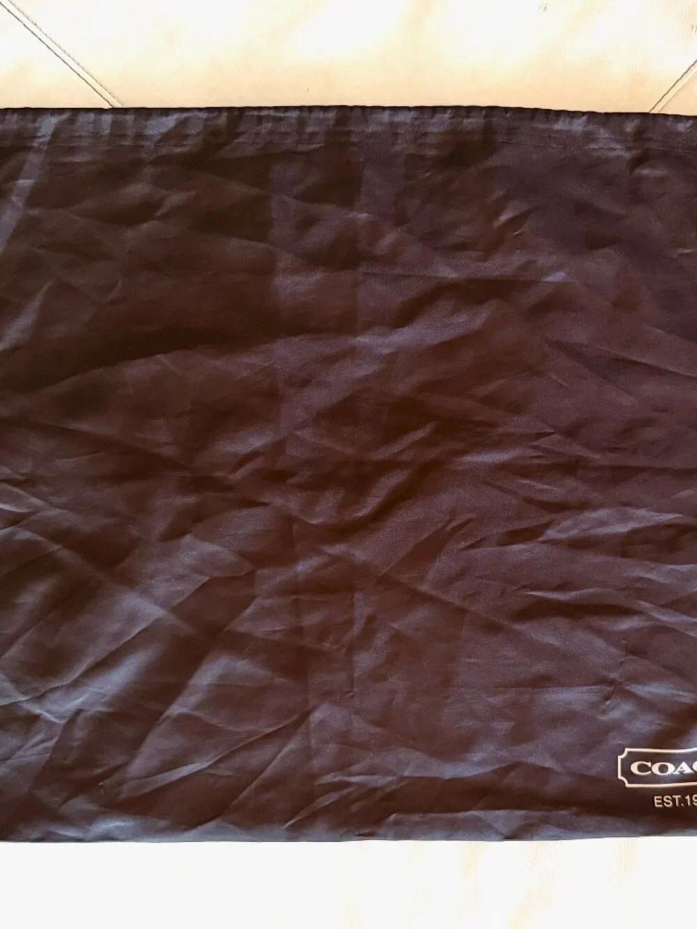 Authentic Coach Large Brown Satin Dust Bag 23.5